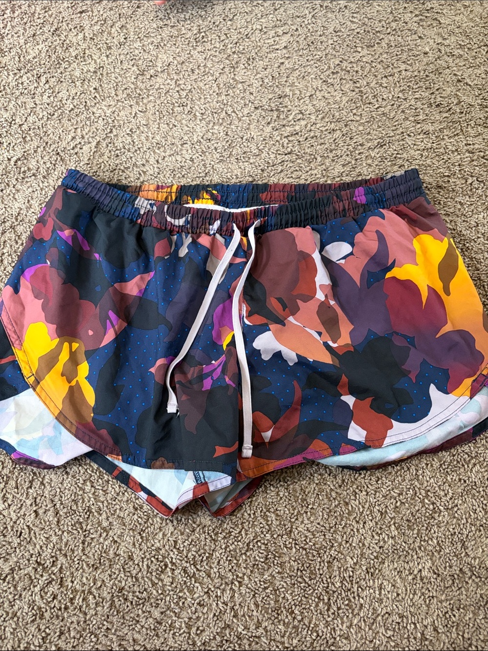 Women’s old navy Floral-Print Running Shorts - Multicolor